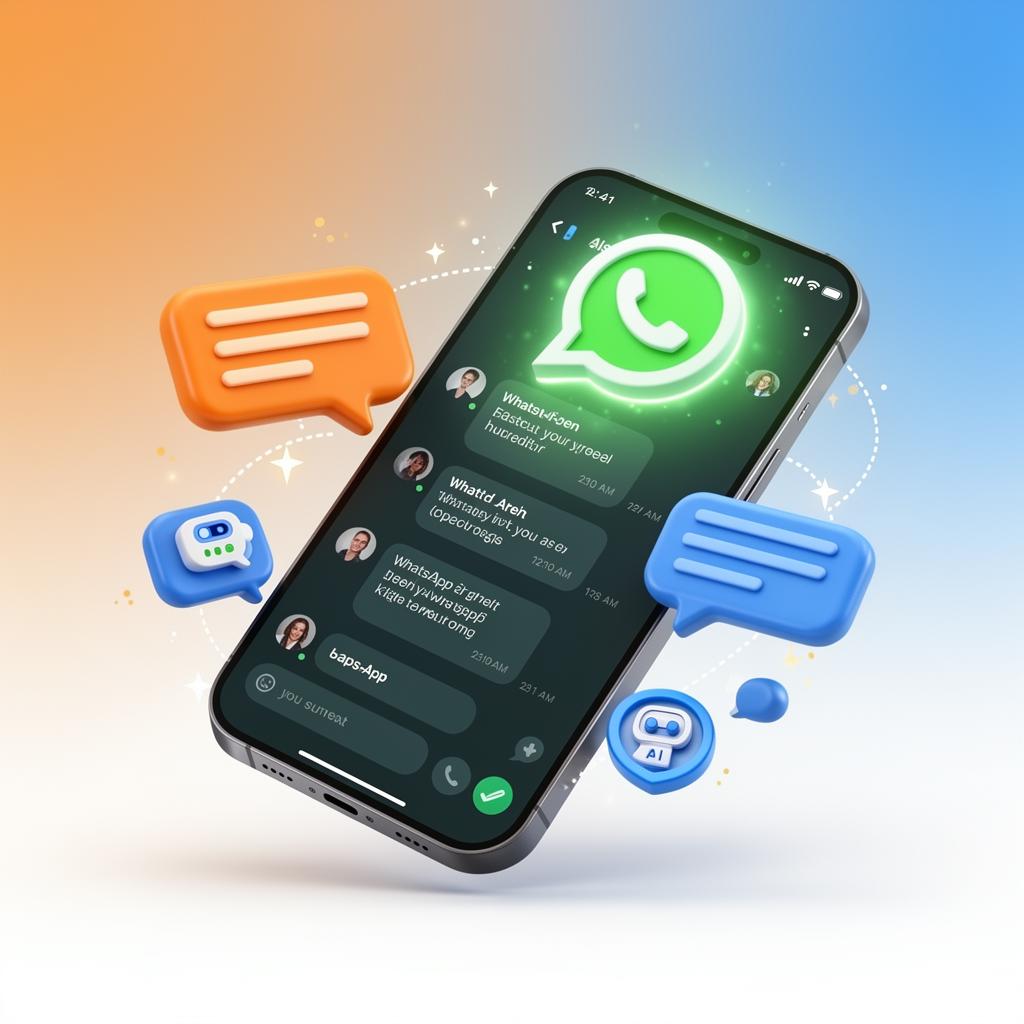 WhatsApp API automation illustration